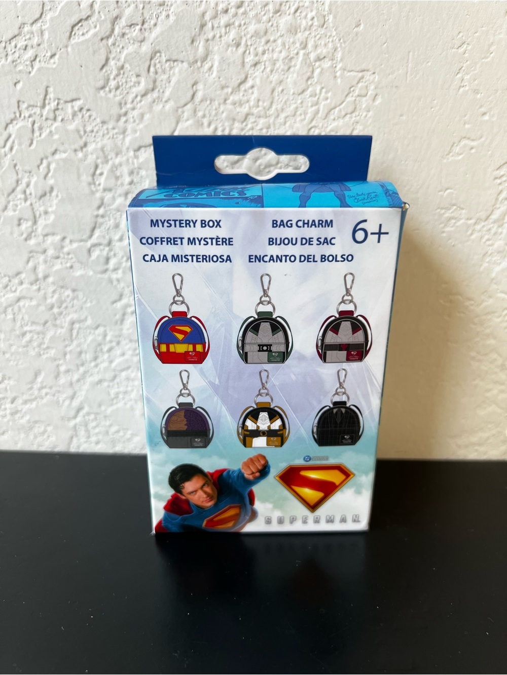 Loungefly DC Comics Superman Mini Backpack Bag Charm Keychain - Unopened
